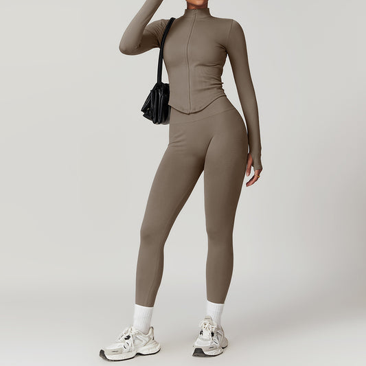 THE CONTOUR ZIP SET – Sandstone Taupe